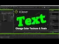 How to Create Text In iClone - Write 3D Text And Change Font Color In iClone Quick Tutorial
