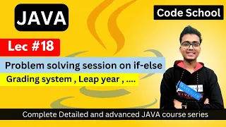 Problem solving session If-Else statements Java full course in hindi Java Tutorial