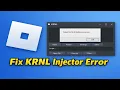 How To Fix Failed To Find Roblox Process KRNL Injector