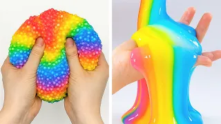 1 Hours Oddly Satisfying Slime Videos | Relaxing ASMR Sounds to Fall Asleep To