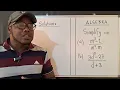 ALGEBRA Simplify Expressions