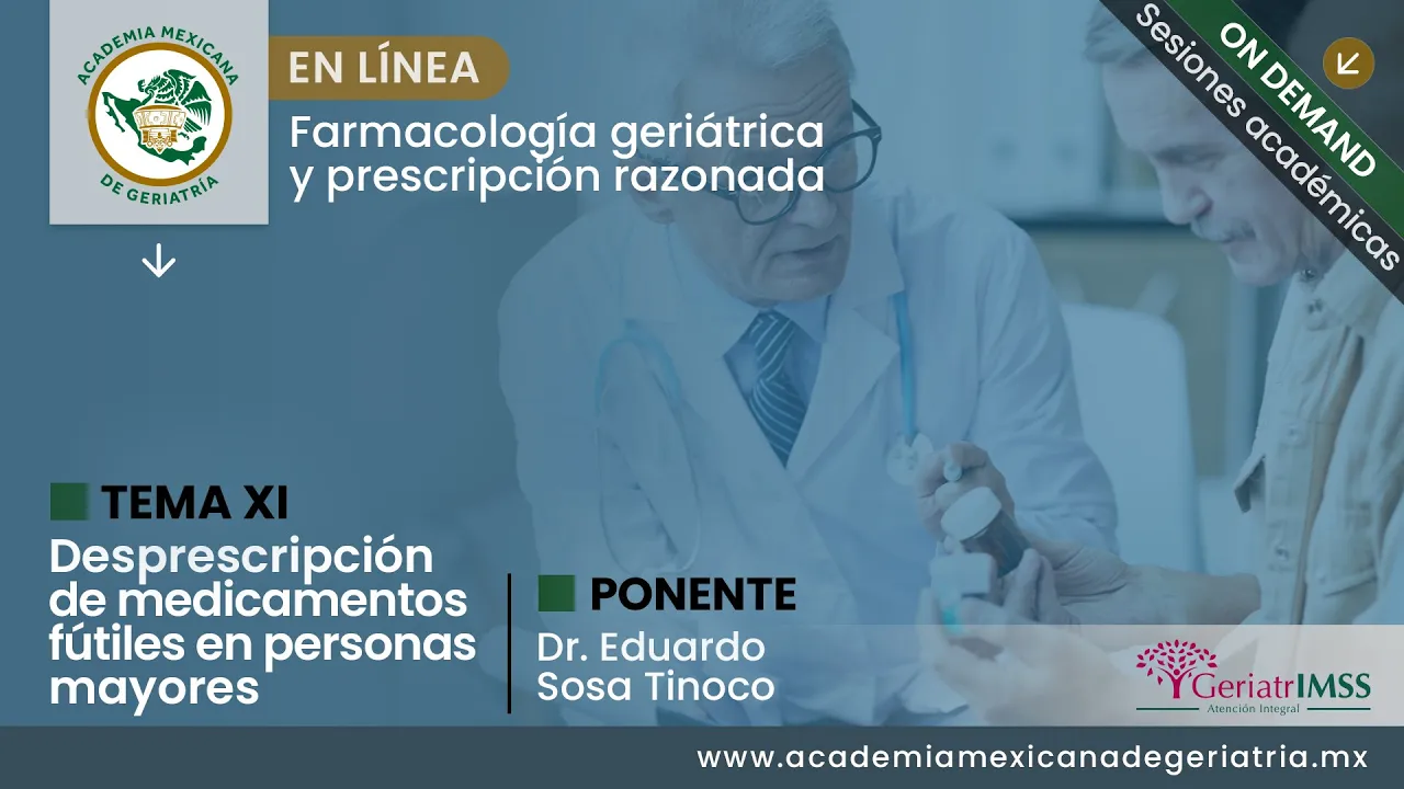“Desprescripción de medicamentos fútiles en personas mayores”