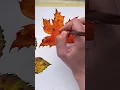 Embracing the Beauty of Fall Maple leave watercolor tutorial