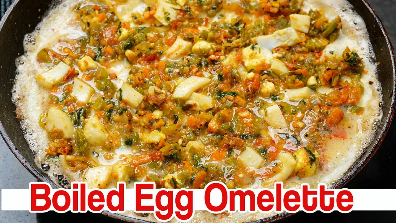 Boiled Egg Omelette   5          Egg Omelette Recipe in Telugu