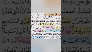 تيسير حفظ سورة النساء بالتكرار ربع و المحصنات من النساء مكرر 3 مرات بصوت الشيخ عبد الباسط 