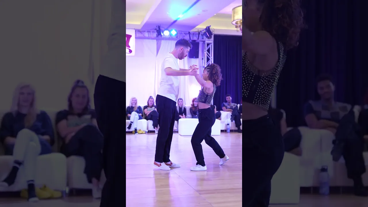 West Coast Swing Dance Improv Allstar Dancers Aidan Keith-Hynes & Exenia Rocco