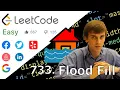 LeetCode 733 Flood Fill Algorithm Explained