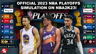Simulating the 2023 NBA Playoffs on 2K Live Games