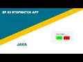 Java Stopwatch App