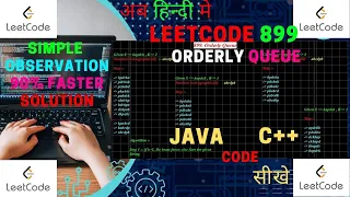 899 Orderly Queue JAVA Code C Code LeetCode String Observation 90 Hindi