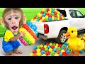 Lagu KIKI Monkey Harvest Fruit and Make GIANT Colorful Popcorn with His Duck Friend | KUDO ANIMAL KIKI