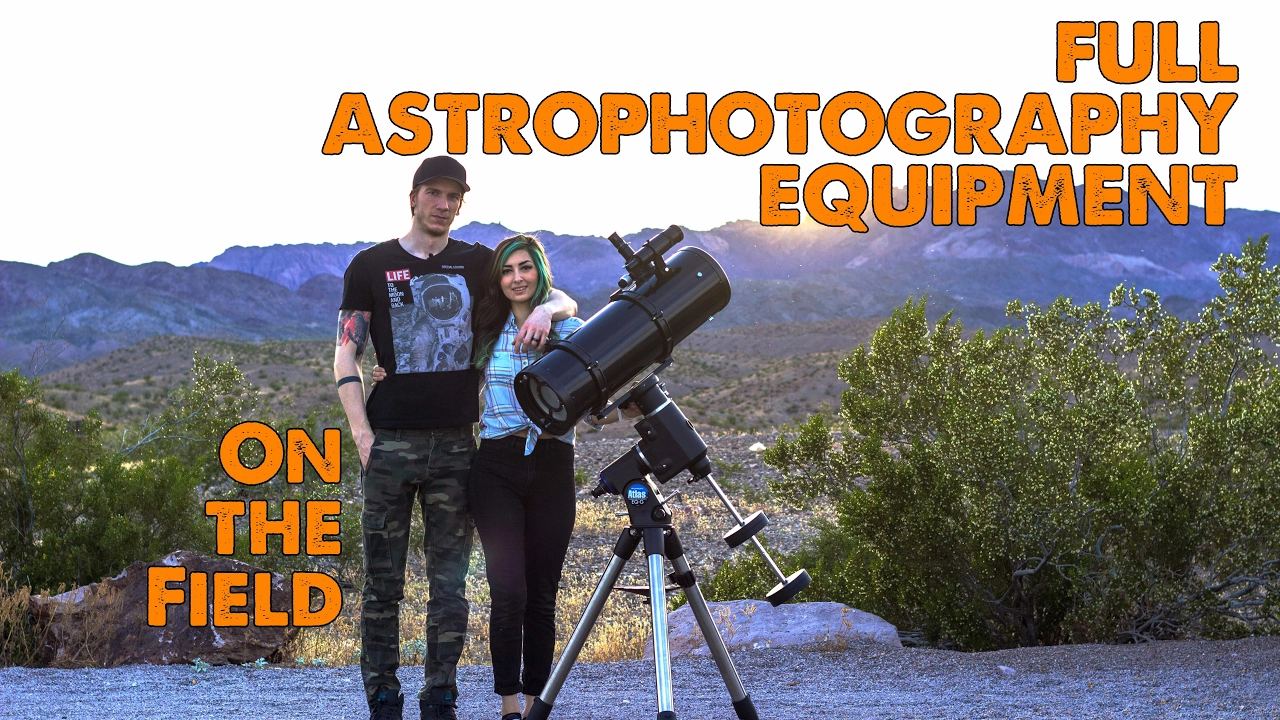 Full Deep Sky Astrophotography Equipment on the field