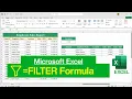 How to use Filter Function in Microsoft Excel Filter Formula in Excel