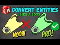 How to CONVERT ENTITIES in SOLIDWORKS and AVOID downstream rebuild ERRORS