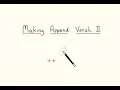 AFP 14 - Making Append Vanish II Fast Flatten