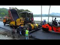 Download Lagu Full Process of Asphalt Paving Machines and Trucks Working on New Road Construction
