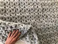 How to Crochet SUPER EASY Jumbo Blanket Bernat Blanket Extra Yarn Crochet Tutorial