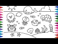 Relaxing Ocean Coloring for Stress Relief Soothing Ocean Coloring Tutorial