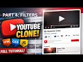 Create YouTube Clone Using HTML CSS JavaScript PART 4 - filters