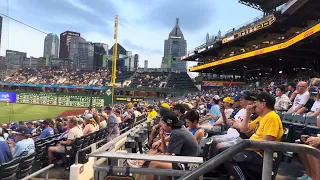 PNC park section 112 row A Blue Jays at Pirates