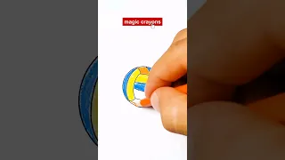 coloring page volleyball ball
