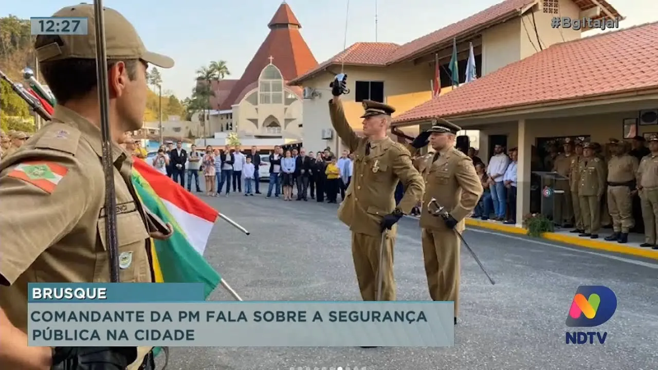 Novo comandante da Polícia Militar de Brusque fala sobre a segurança pública