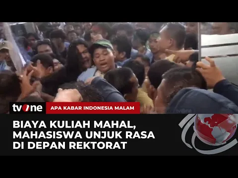 Demo Mahasiswa UNRI Nyaris Ricuh, Pendemo Memaksa Masuk ke Gedung Rektorat