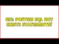 GIS PostGIS SQL NOT EXISTS Statements 2 Solutions