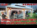 TEMU Metal Gazebo 12 x20 Unboxing and Detailed Assembly Review temu