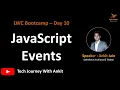 LWC Bootcamp Day 10 Assignment Solution JavaScript Events