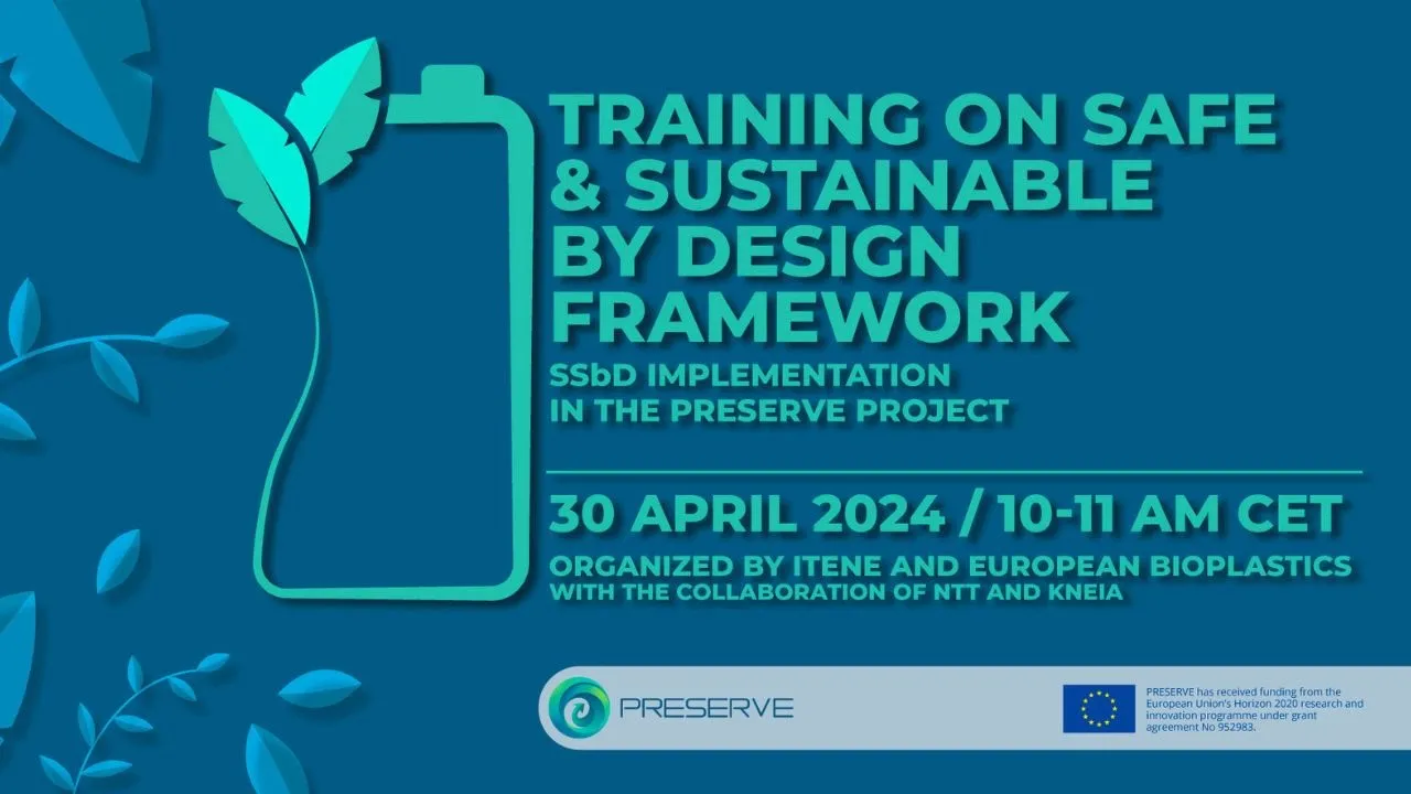Training on Safe and Sustainable by Design Framework: implementation in PRESERVE Project