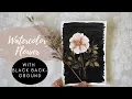 Watercolor Flower With Black Background For Beginner s Watercolor With Nina