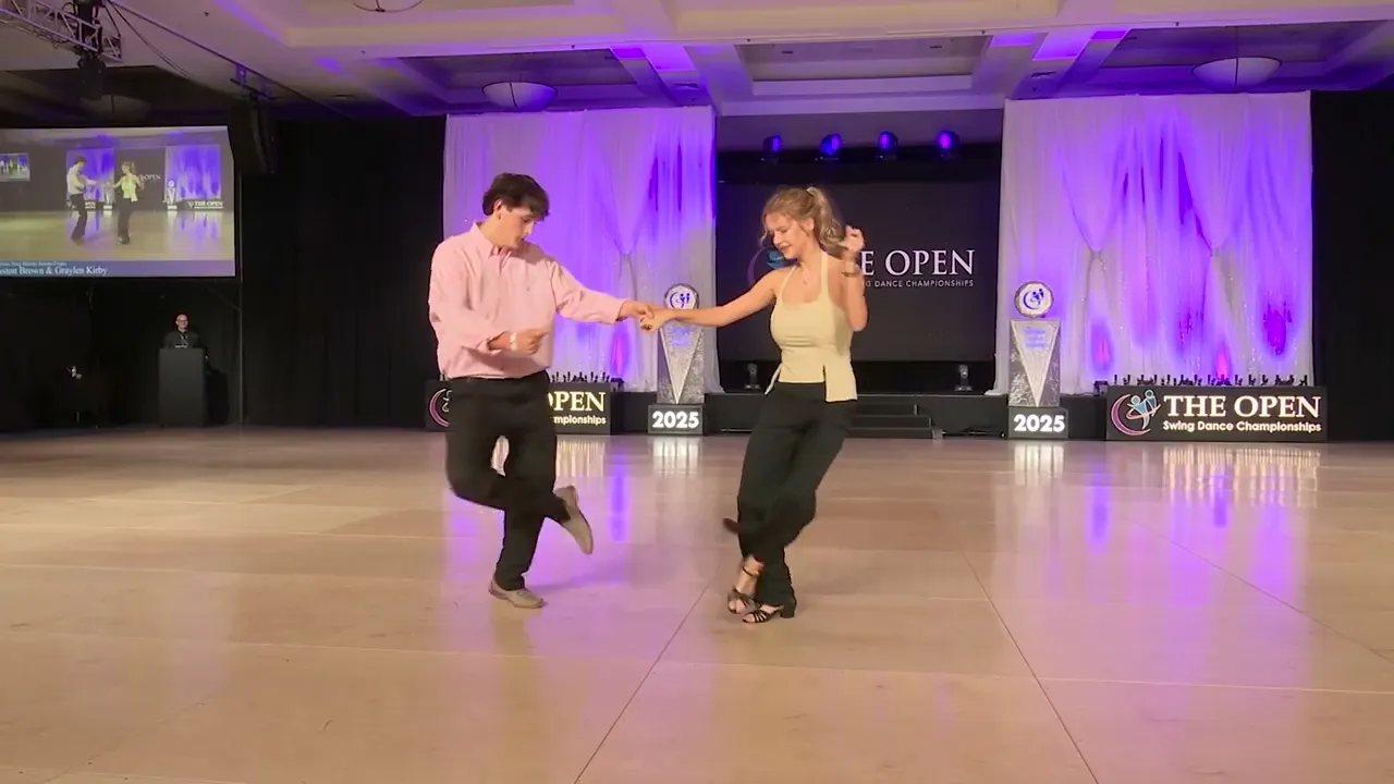Easton Brown and Graylen Kirby - 1st Place Strictly Shag - Juniors - The Open 2025