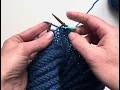 TUTORIAL - Slip one knit one pass slipped stitch over sl1-k1-psso or skp