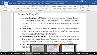 Lecture 35 Distributed memory programming MPI PVM and other programming systems