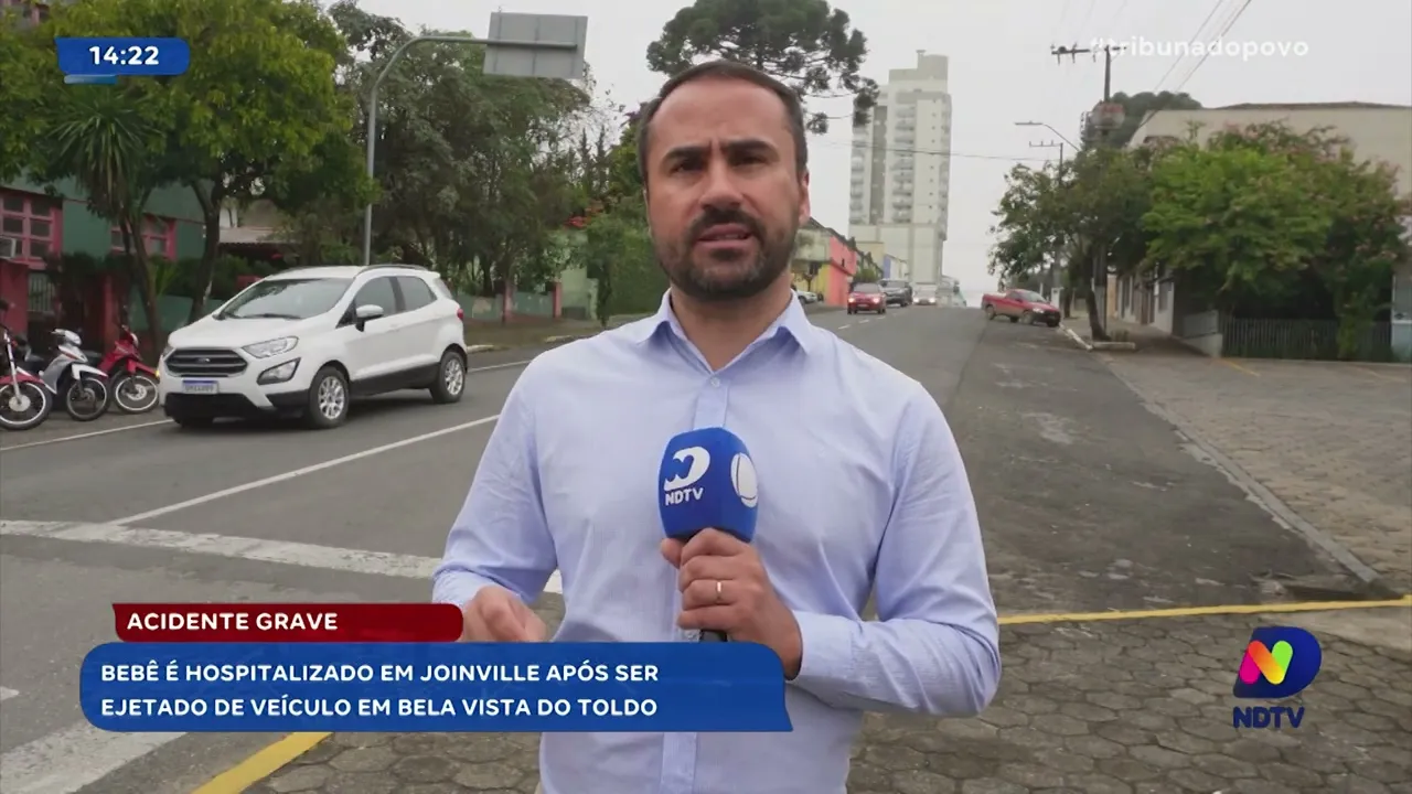 Planalto Norte: bebê envolvido em grave acidente vai ao hospital