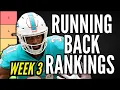 RB Starts Sits Flex Decisions - Week 3 RB Tier List