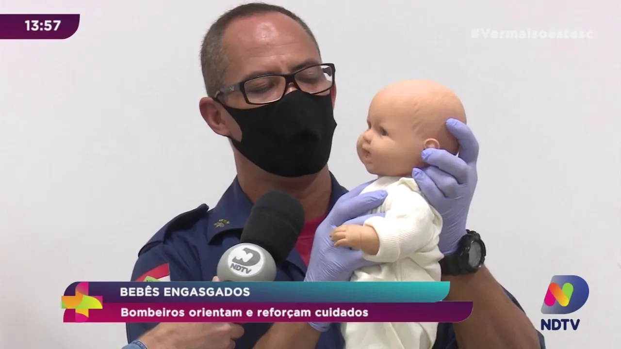 Bebês engasgados: Bombeiros orientam e reforçam cuidados