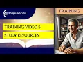 Scripture Notes 2025 Training 5 - Resources Available in Scripture Notes