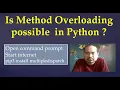50 How to use Method Overloading in Python