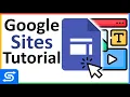 How to use Google Sites Complete Beginner Tutorial