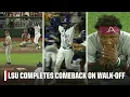 DRAMATIC FINISH LSU walks it off vs Arkansas after thrilling comeback ESPN College Baseball