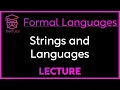 STRINGS and LANGUAGES - Theory of Computation
