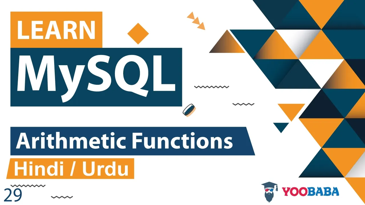 MySQL Arithmetic Functions Tutorial in Hindi / Urdu