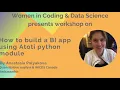 How to build a BI app using atoti python module