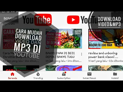 Download MP3 Tutorial cara mudah download video dan mp3 di  Youtube
