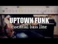 Uptown Funk - Mark Ronson ft. Bruno Mars | Simplified bass line with tabs #7