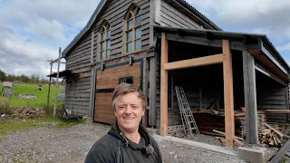 Timber Framed Barn Part 41 Timber Framed Door Frame