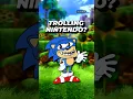 Was Sonic trolling Nintendo? 🤔 #soniccd #segavsnintendo #consolewars