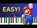 EASY Super Mario Theme Piano Tutorial Beginner